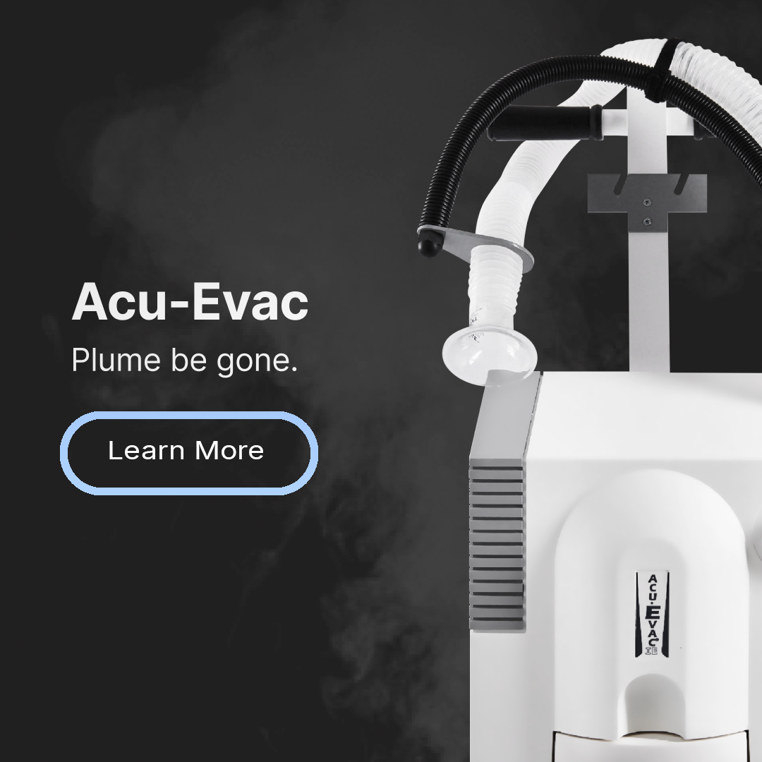 Acu-Evac with a smoke background