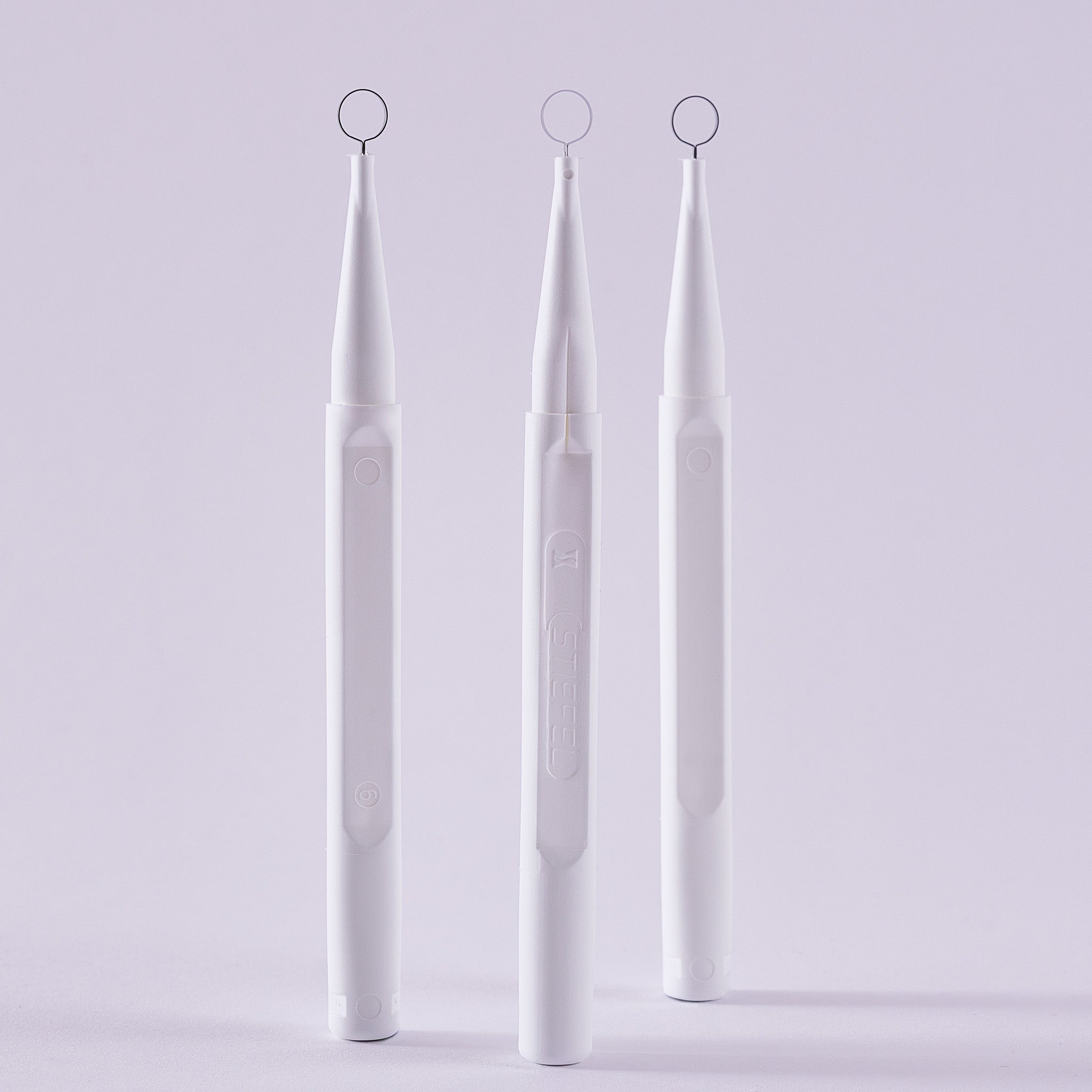 3 Stiefel curettes standing upright