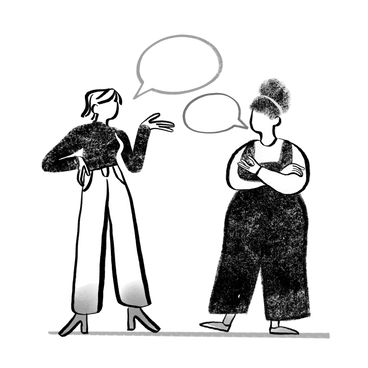 Two colleagues empowering each other