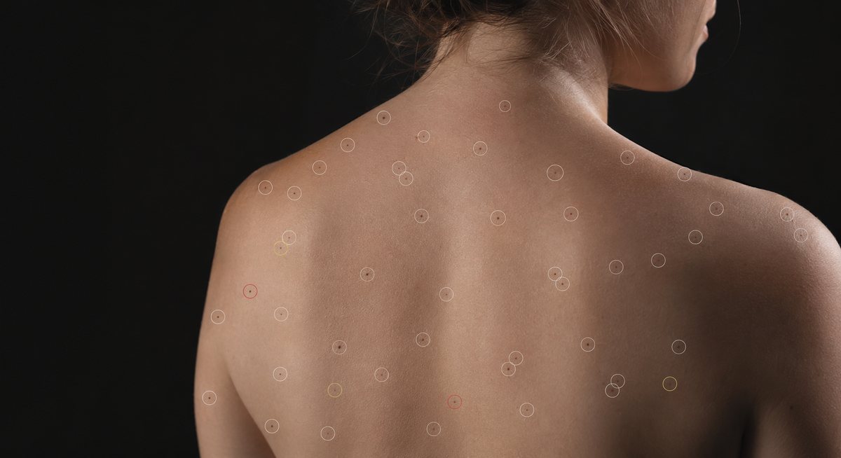 Patient lesions being scanned using the ATBM Master