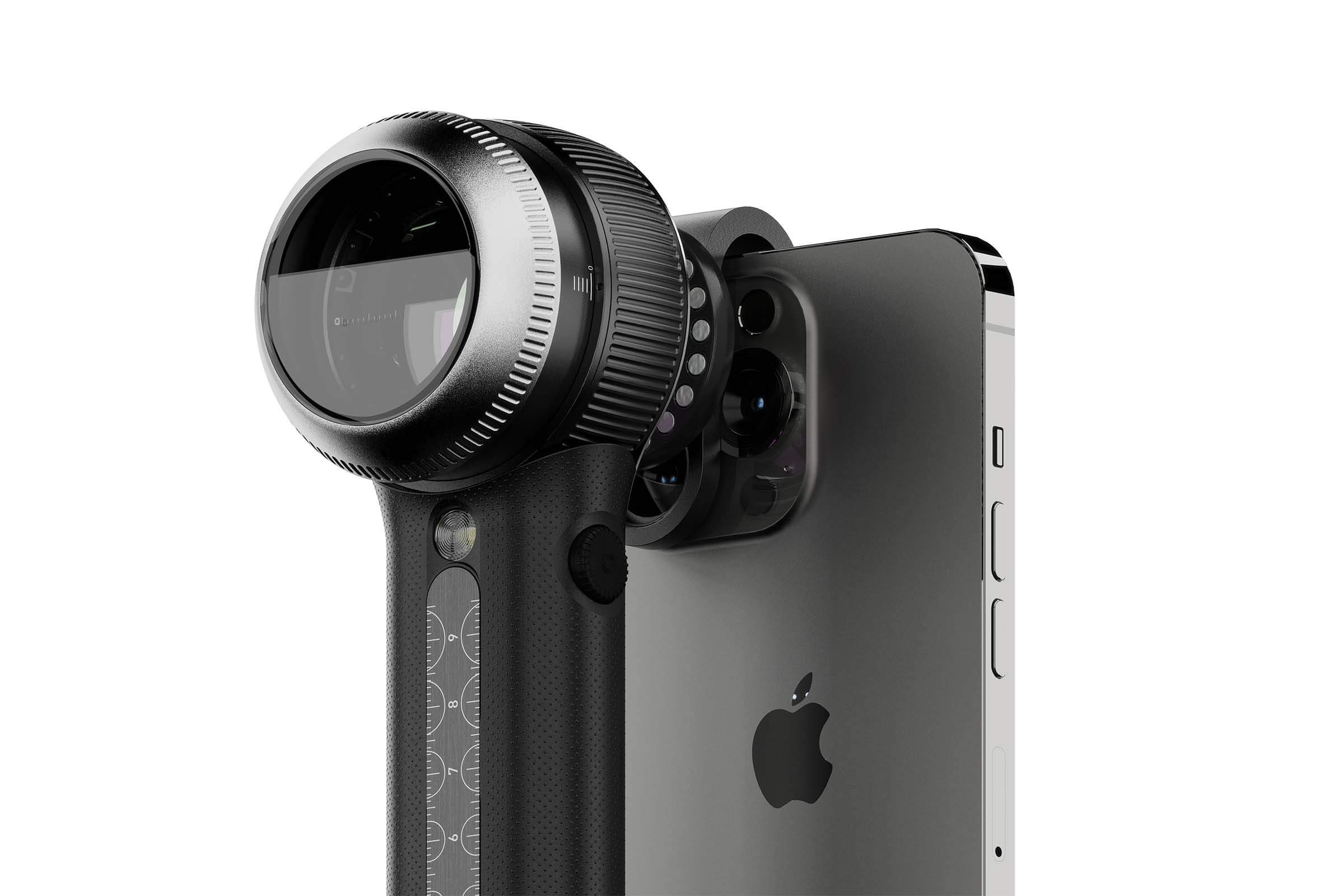 DermLite DL5 dermatoscope with MCC connection kit used on a iPhone.