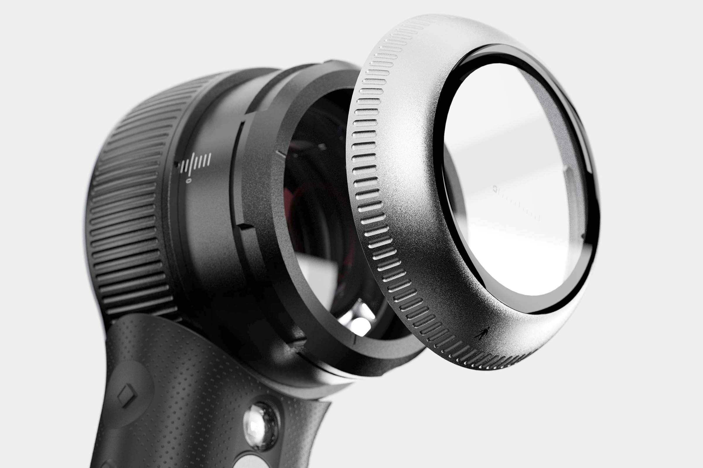 DermLite DL5 dermatoscope with contact plate slightly raised.