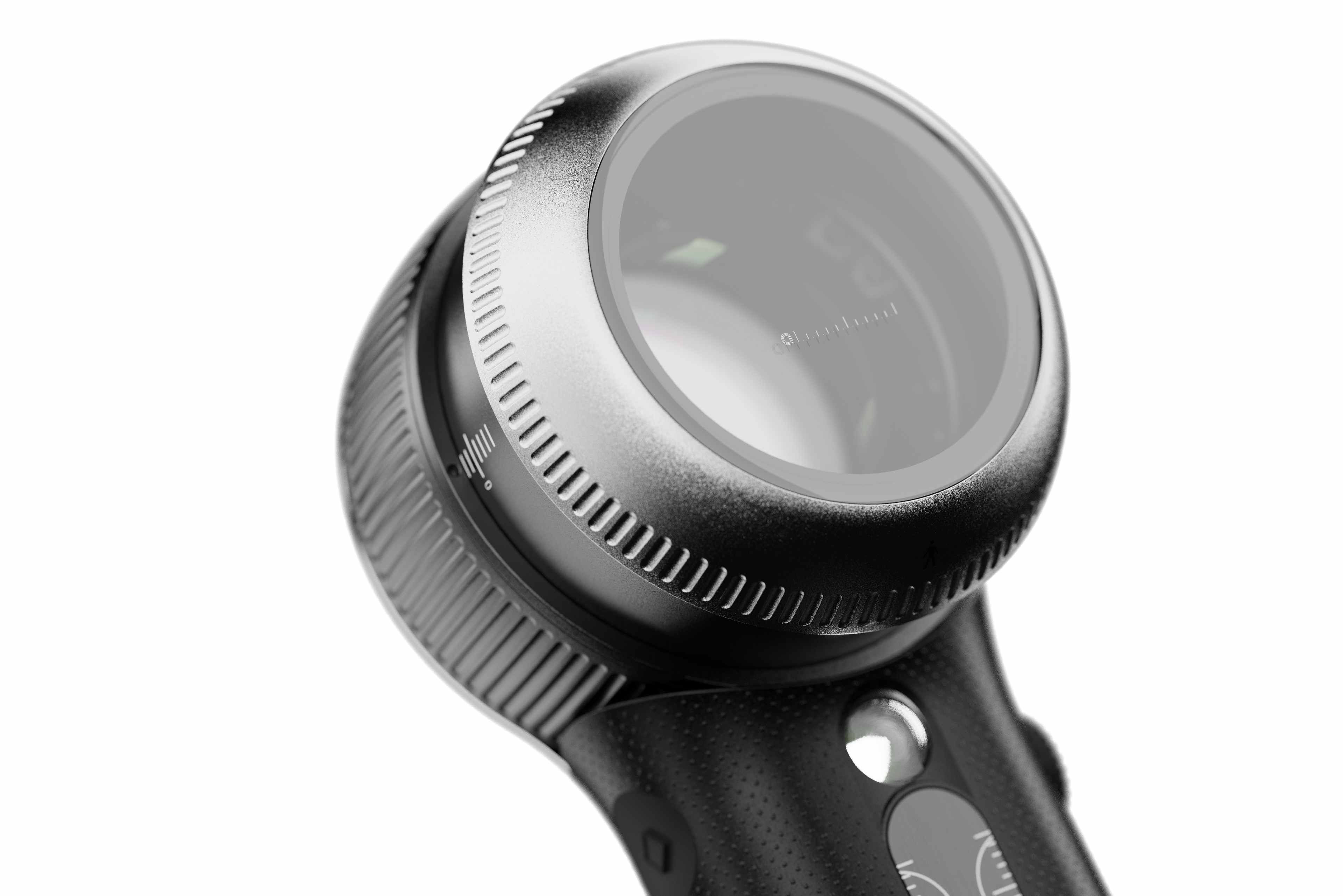 Contact plate being used on the DermLite DL5