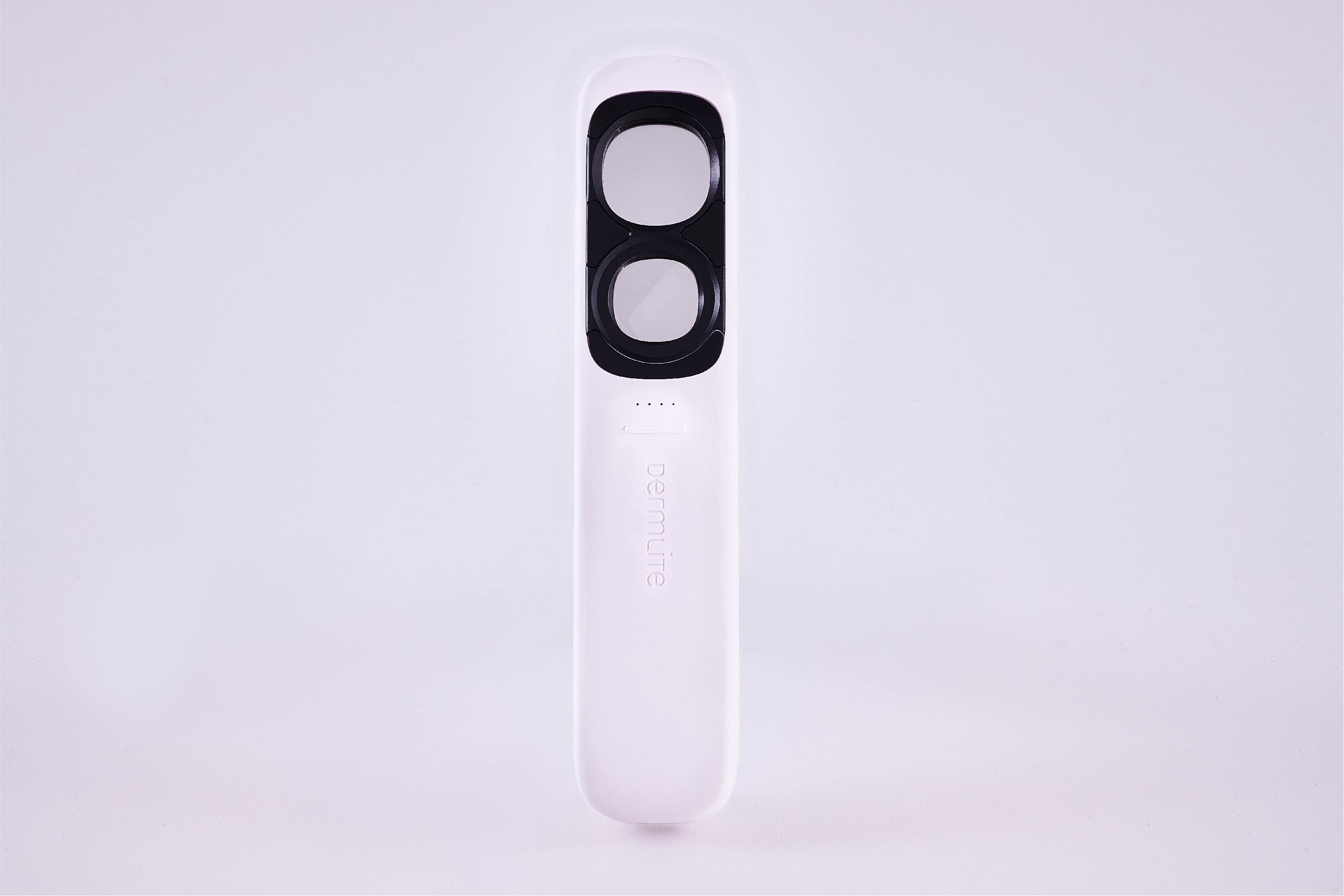 DermLite GL dermatoscope upright and face on.