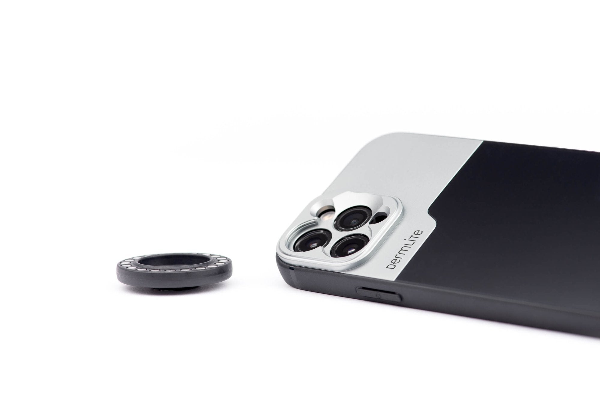 DermLite connection ring and iPhone