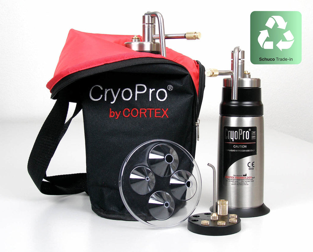 CryoPro with bag and accessories