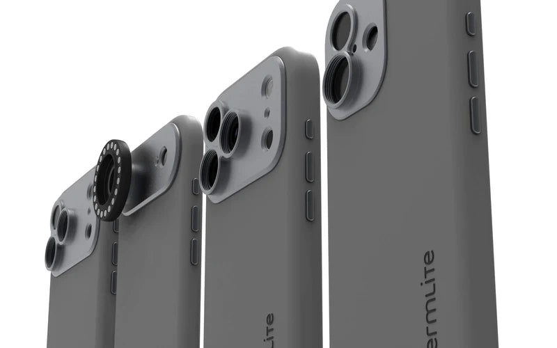 Four DermLite Connection Kits for each version of iPhone 17