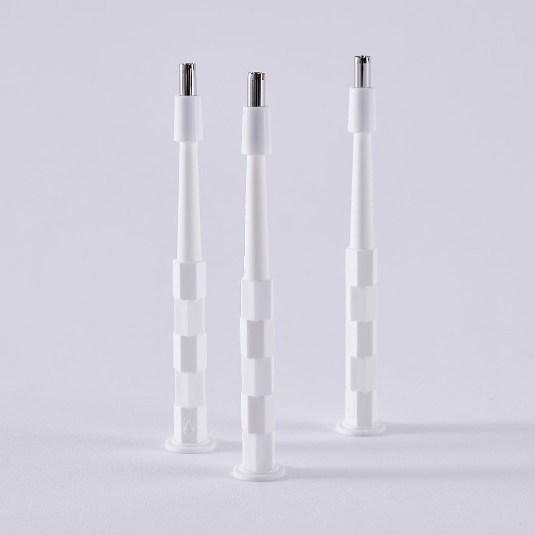 3 Stiefel biopsy punches standing upright